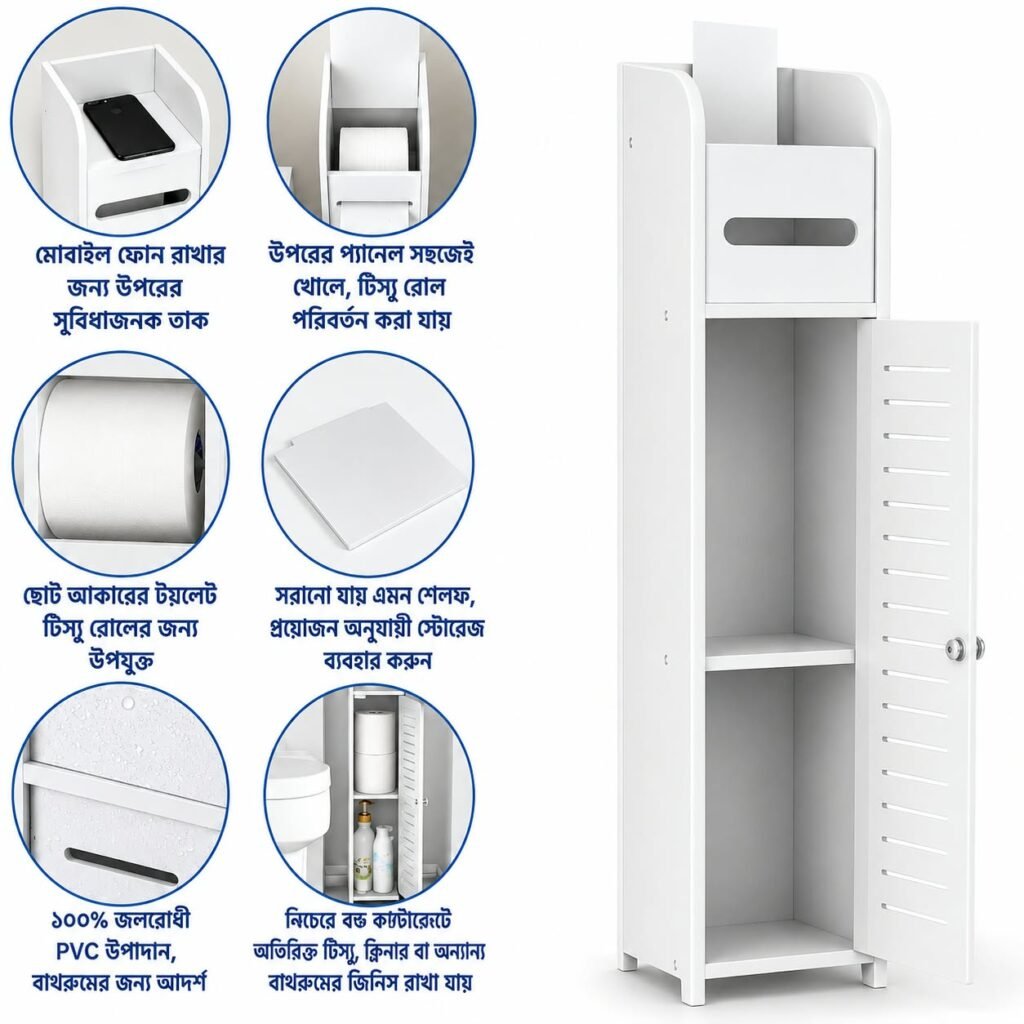 PVC Waterproof Bathroom Storage Cabinet